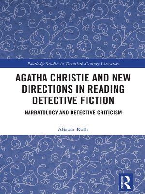 cover image of Agatha Christie and New Directions in Reading Detective Fiction